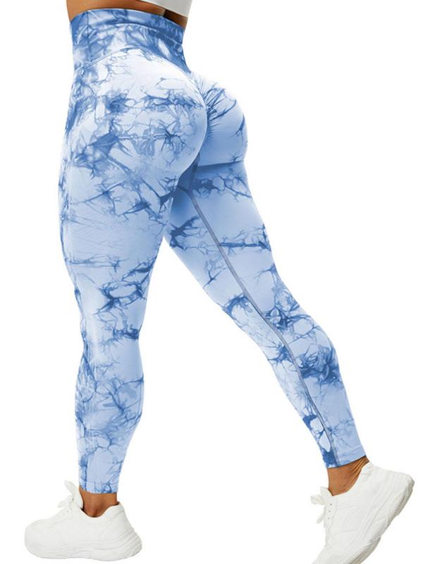 Women'S Tie Dye High Waist Scrunch Sports Leggings, Casual Seamless Skinny Compression Pants for Yoga Gym Workout, Fall Bottoms 2024, Grip Baby Ava Pants Live, Fall Hip Lifting Gym Fitness Sport Leggings, Gym Clothing, 90S Clothes Utah Girl Fits