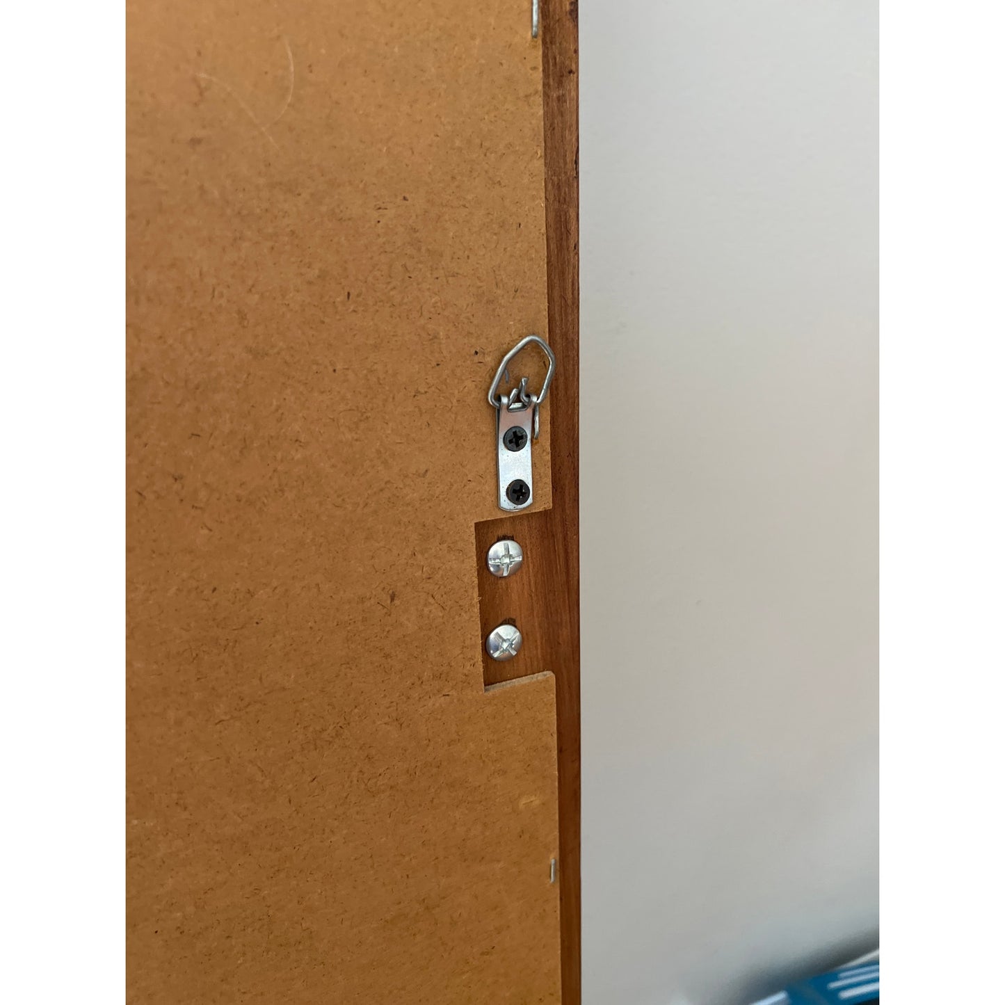 Vintage Pulaski Furniture Wood Framed Wall Mirror with Coat Hanger and Shelf