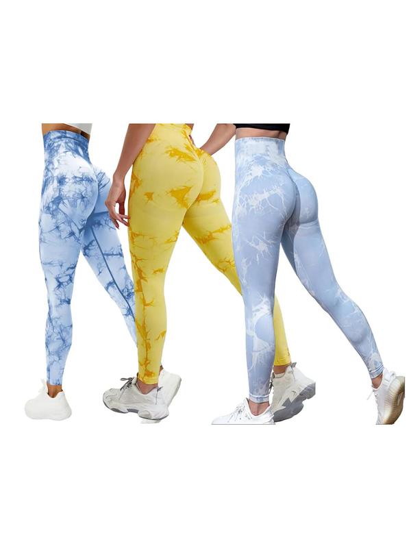 Women'S Tie Dye High Waist Scrunch Sports Leggings, Casual Seamless Skinny Compression Pants for Yoga Gym Workout, Fall Bottoms 2024, Grip Baby Ava Pants Live, Fall Hip Lifting Gym Fitness Sport Leggings, Gym Clothing, 90S Clothes Utah Girl Fits