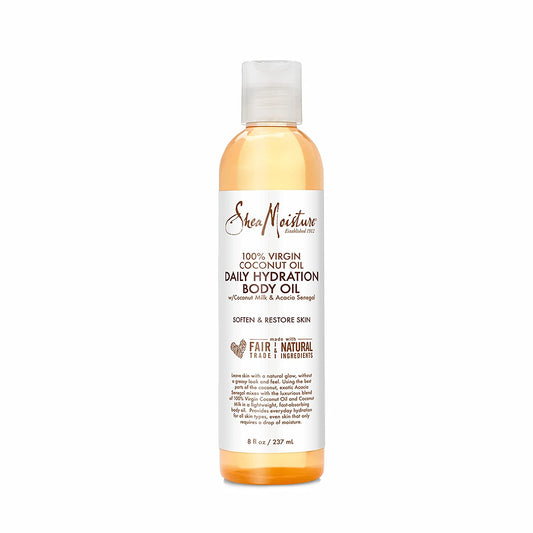 Daily Hydration Body Oil - Virgin Coconut Oil for Dry Skin, Paraben-Free, 8 oz - Nourishing & Moisturizing Formula